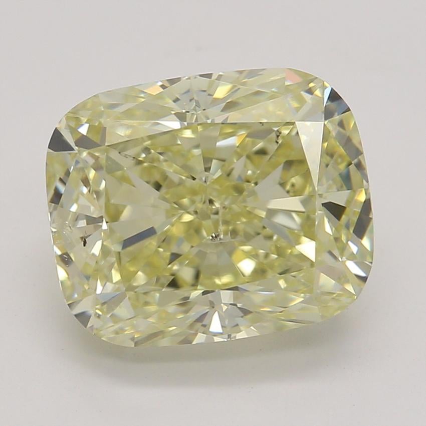2.52 Ct. Fancy Light Yellow Cushion Diamond