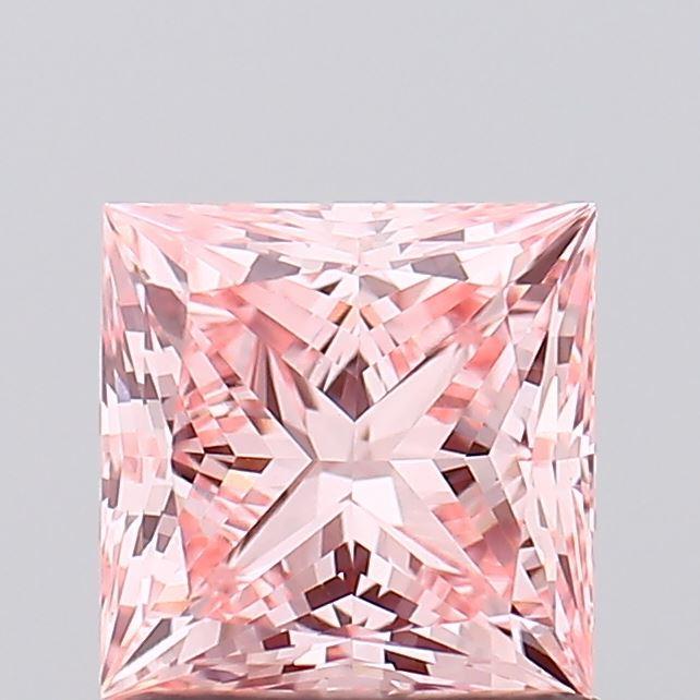 1.02 Ct. Fancy Vivid Pink Princess Lab Grown Diamond