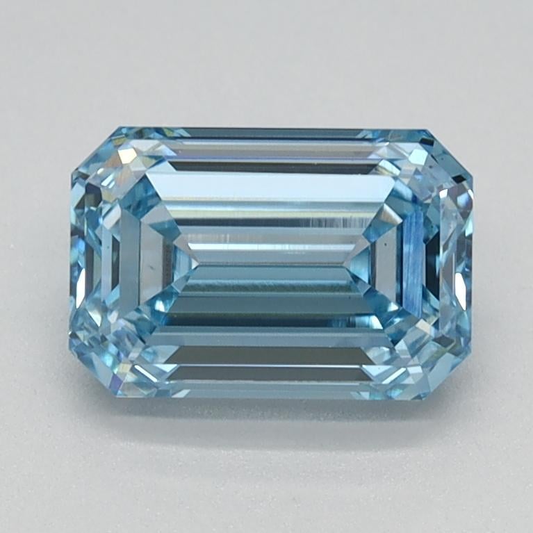 1.08 Ct. Fancy Intense Blue Emerald Lab Grown Diamond