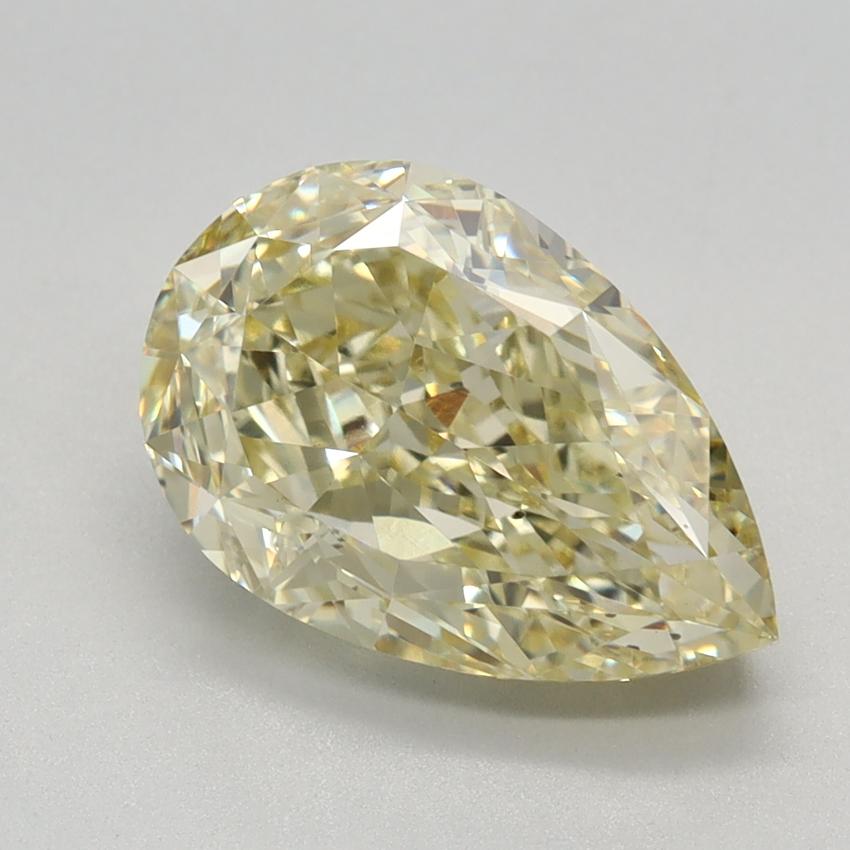 2.71 Ct. Fancy Yellow Pear Lab Grown Diamond