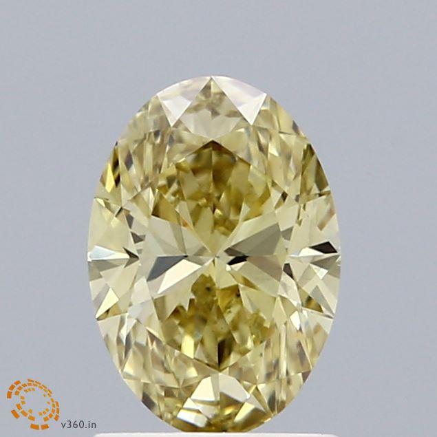 1.0 Ct. Fancy Intense Brownish Yellow Oval Lab Grown Diamond