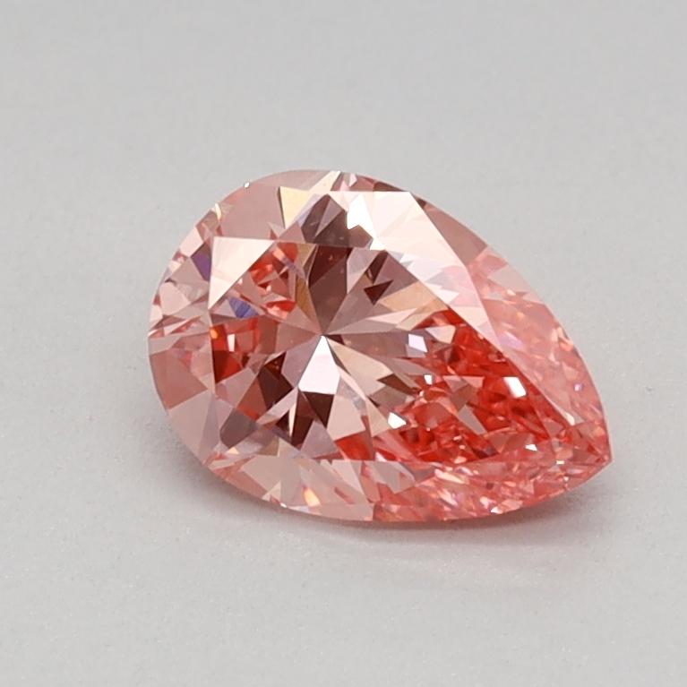 0.51 Ct. Fancy Vivid Pink Pear Lab Grown Diamond