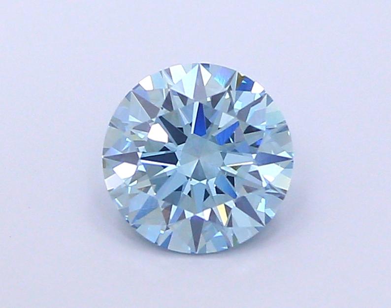 2.10 Ct. Fancy Vivid Blue Round Lab Grown Diamond