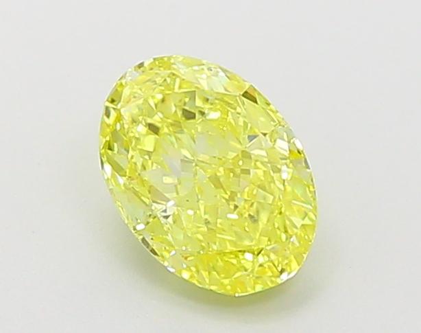 1.00 Ct. Fancy Vivid Yellow Oval Lab Grown Diamond