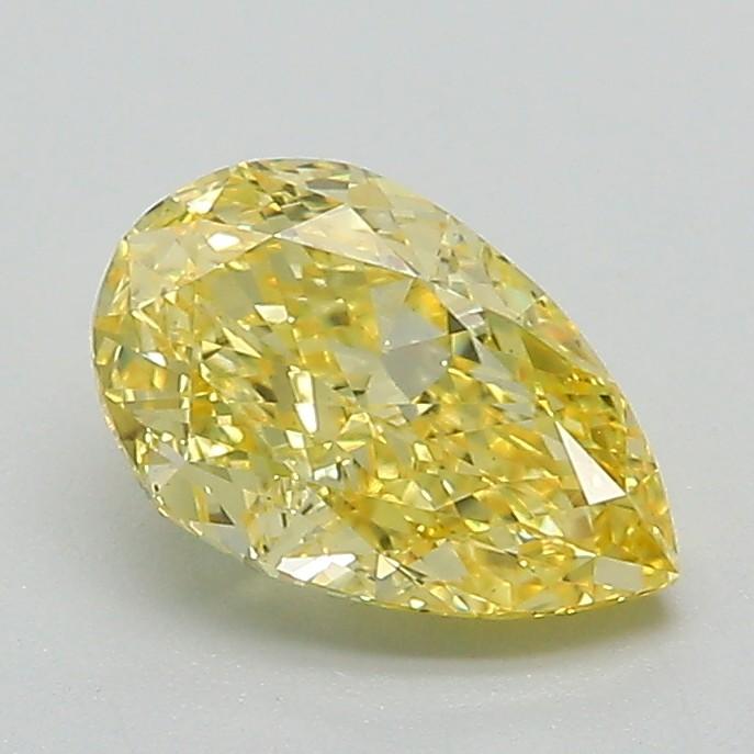 1.13 Ct. Fancy Intense Yellow Pear Lab Grown Diamond
