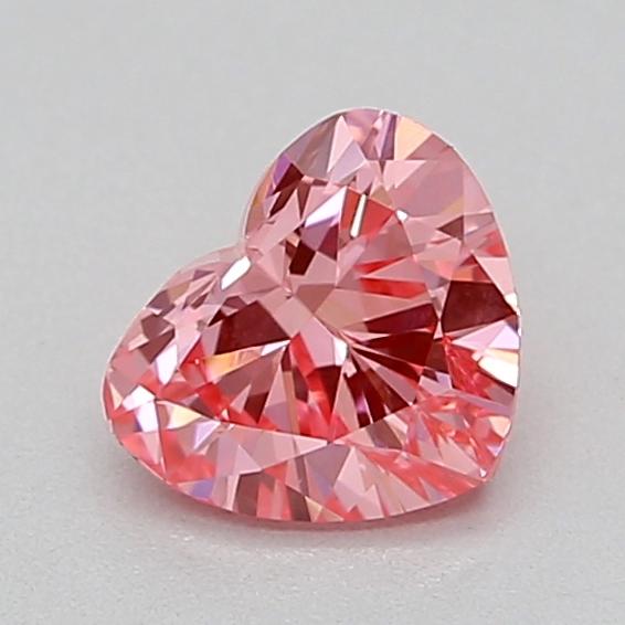 0.35 Ct. Fancy Vivid  Pink Heart Lab Grown Diamond