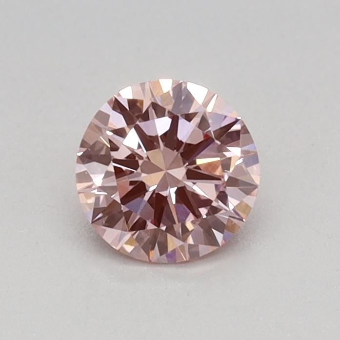 0.32 Ct. Fancy Vivid Pink Round Lab Grown Diamond