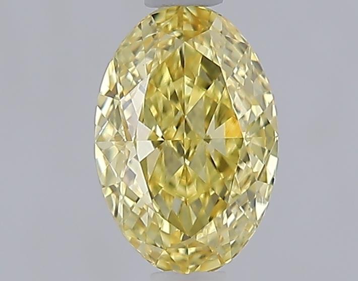 1.05 Ct. Fancy Intense  Yellow Oval Lab Grown Diamond