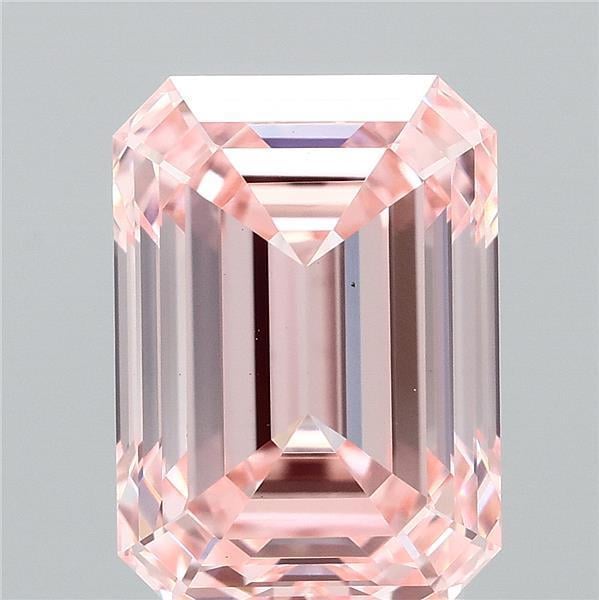 3.09 Ct. Fancy Intense Pink Emerald Lab Grown Diamond