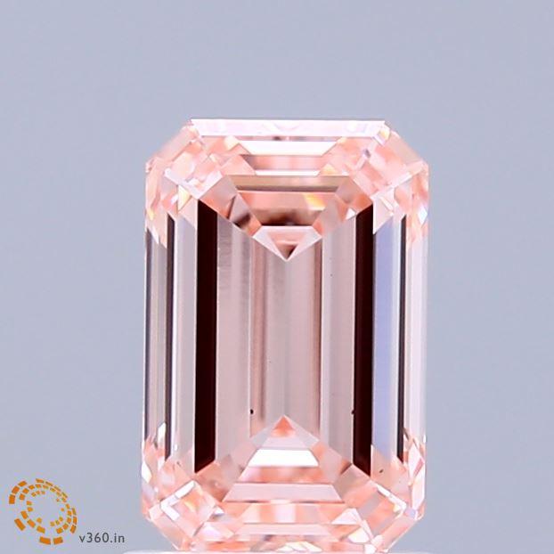 1.51 Ct. Fancy Vivid Pink Emerald Lab Grown Diamond