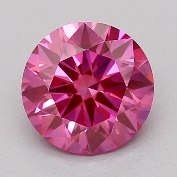 0.52 Ct. Fancy Vivid  Pink Round Lab Grown Diamond