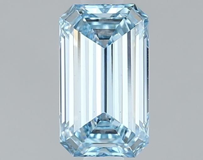 1.00 Ct. Fancy Intense Blue Emerald Lab Grown Diamond