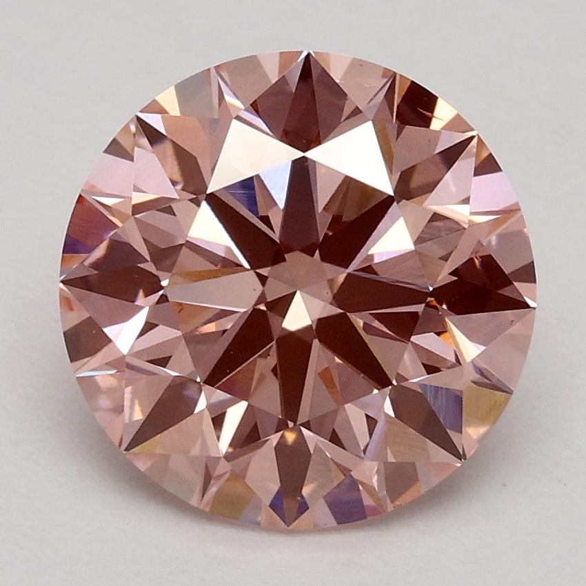 2.34 Ct. Fancy Intense Pink Round Lab Grown Diamond