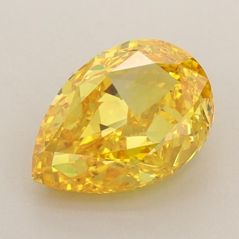 1.71 Ct. Fancy Vivid Yellow Pear Lab Grown Diamond