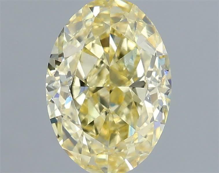 1.04 Ct. Fancy Intense Yellow Oval Lab Grown Diamond