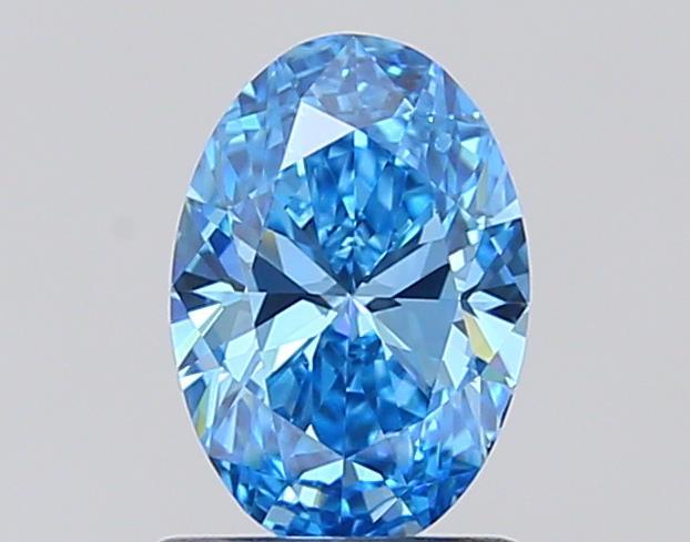 1.02 Ct. Fancy Vivid Blue Oval Lab Grown Diamond