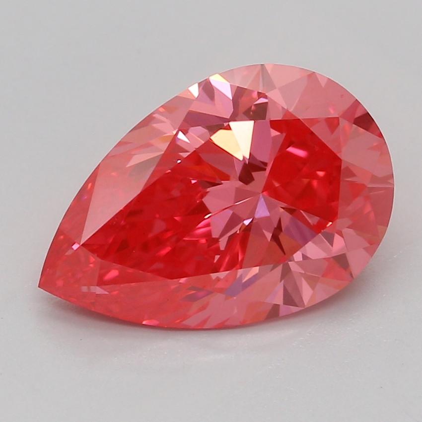 1.51 Ct. Fancy Vivid Pink Pear Lab Grown Diamond