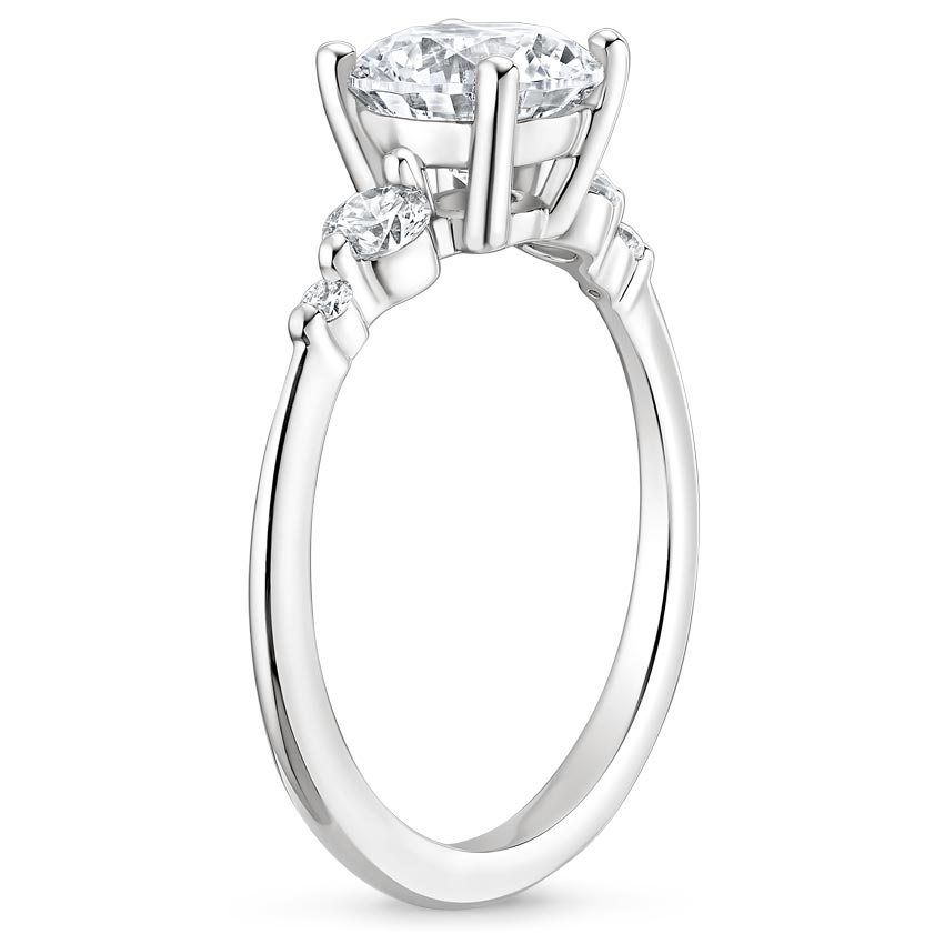 18K White Gold Sloane Diamond Ring, large side view