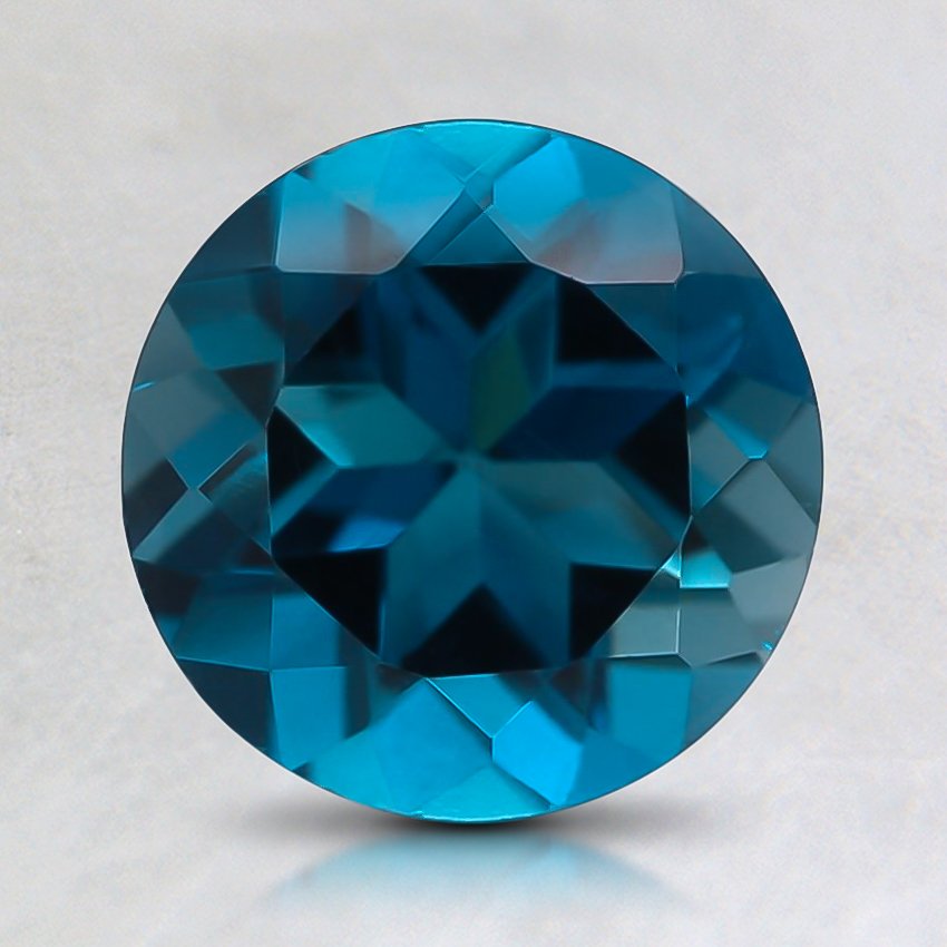 7.6mm Blue Round Topaz