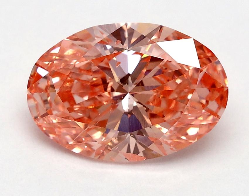 1.8 Ct. Fancy Vivid Pink Oval Lab Grown Diamond