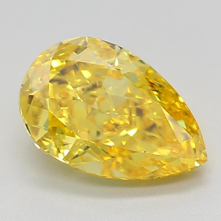 1.04 Ct. Fancy Vivid Yellow Pear Lab Grown Diamond