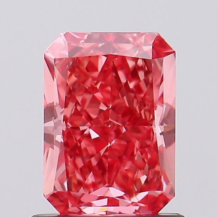 1.08 Ct. Fancy Vivid Pink Radiant Lab Grown Diamond