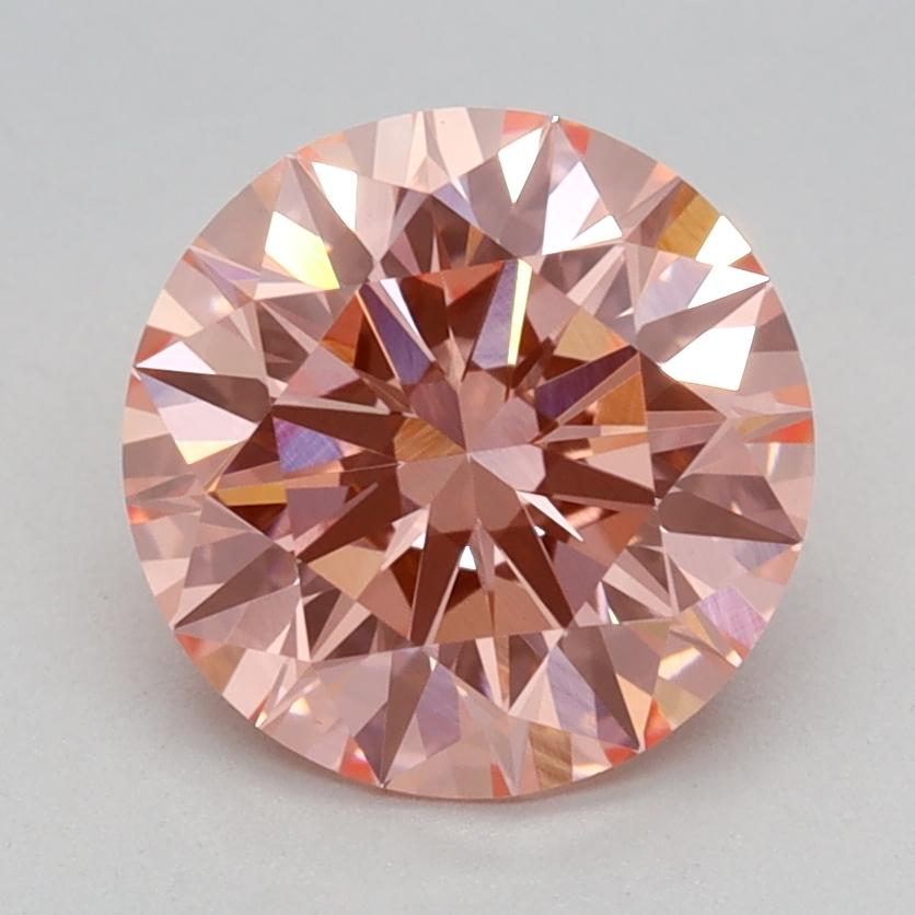 1.54 Ct. Fancy Vivid Pink Round Lab Grown Diamond