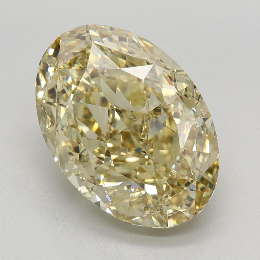4.43 Ct. Fancy Intense Yellow Oval Lab Grown Diamond