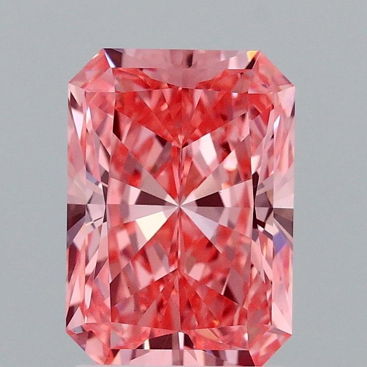 2.10 Ct. Fancy Vivid Pink Radiant Lab Grown Diamond