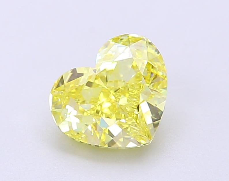 1.5 Ct. Fancy Intense Yellow Heart Lab Grown Diamond