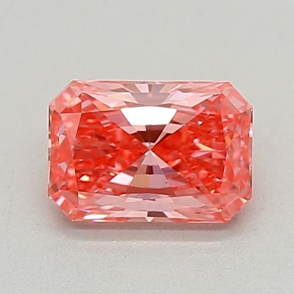 0.72 Ct. Fancy Vivid  Pink Radiant Lab Grown Diamond