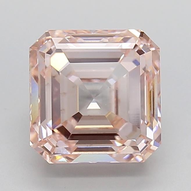 4.01 Ct. Fancy  Pink Asscher Lab Grown Diamond