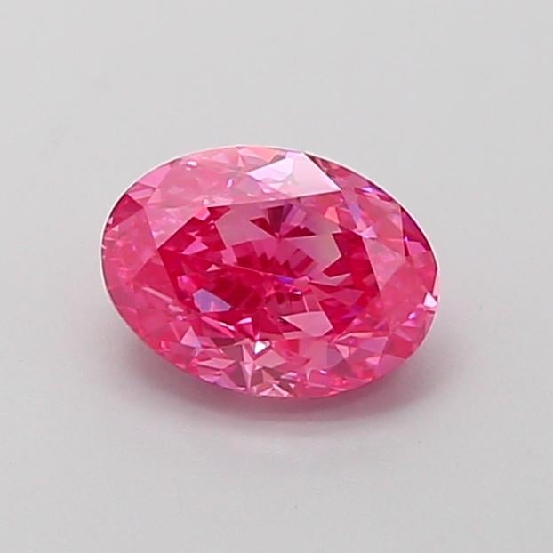 1.09 Ct. Fancy Vivid  Pink Oval Lab Grown Diamond