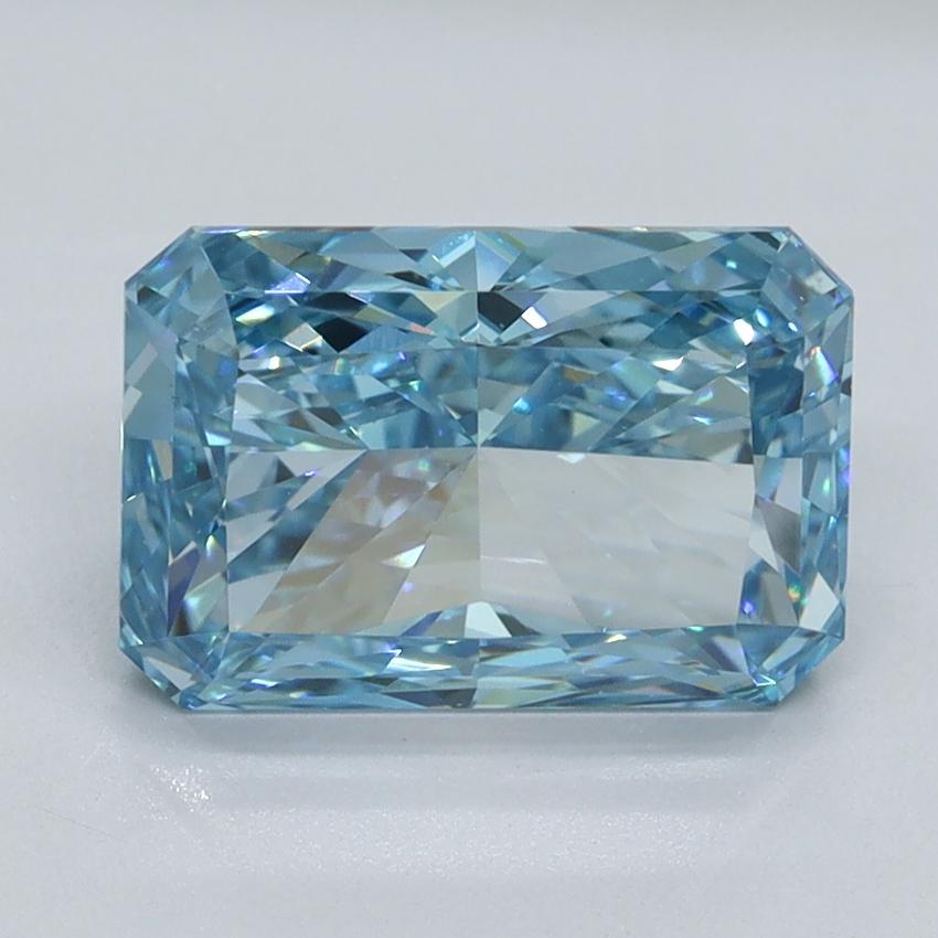 2.70 Ct. Fancy Intense Malibu Blue Radiant Lab Grown Diamond