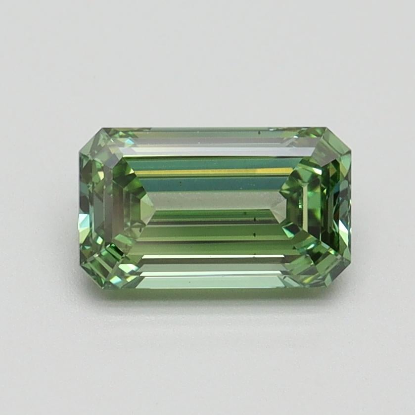 1.01 Ct. Fancy Intense Pacific Green Emerald Lab Grown Diamond