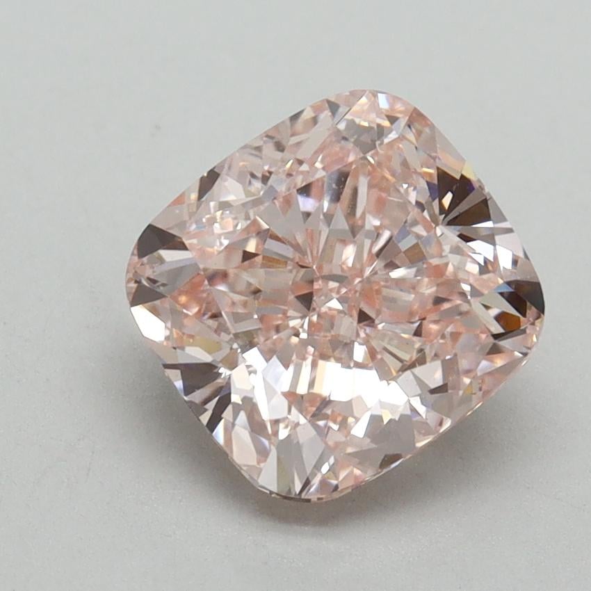 2.30 Ct. Fancy Intense Pink Cushion Lab Grown Diamond