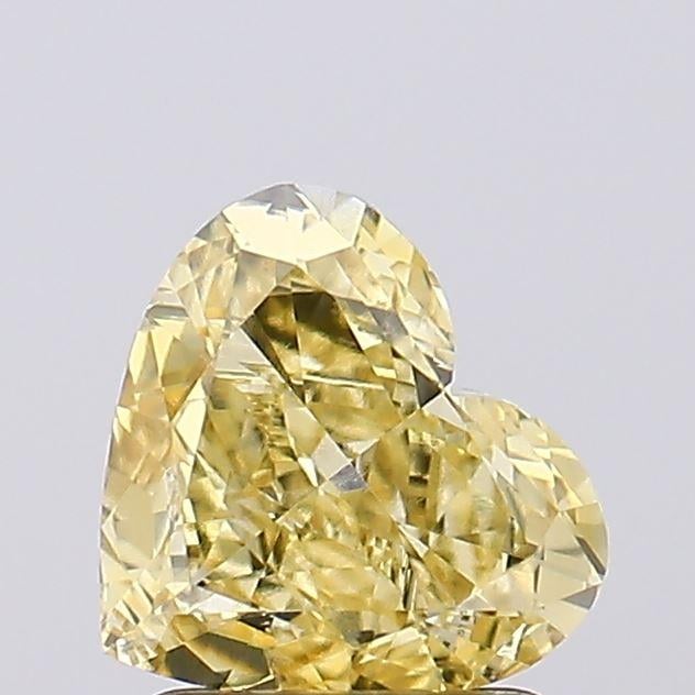 1.55 Ct. Fancy Intense Yellow Heart Lab Grown Diamond