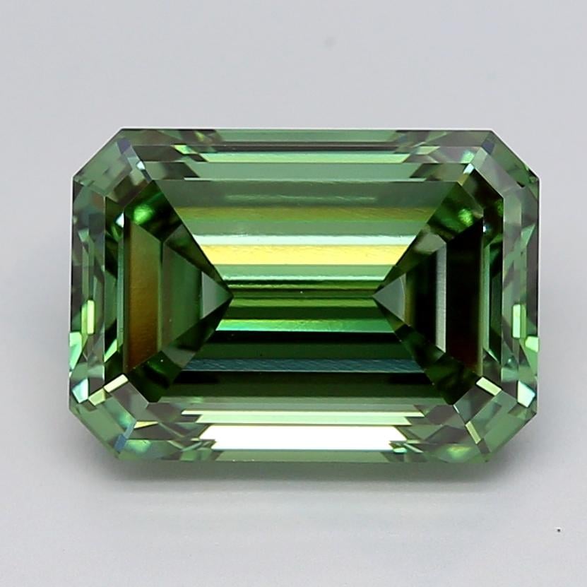 6.07 Ct. Fancy Green Emerald Lab Grown Diamond