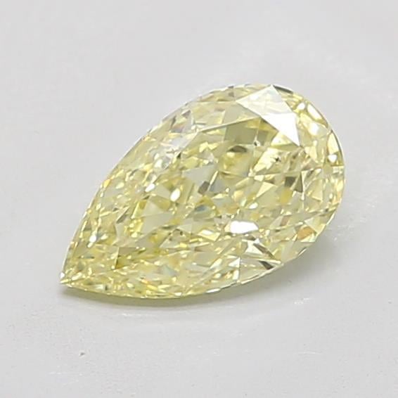 0.95 Ct. Fancy Intense Yellow Pear Lab Grown Diamond