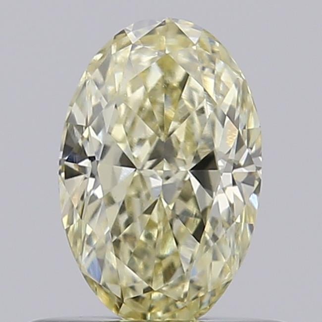 0.59 Ct. Light Yellow Oval Lab Grown Diamond