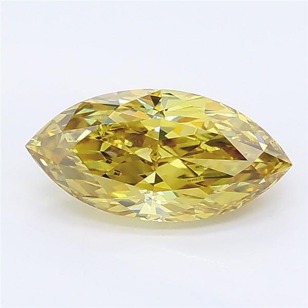 1.15 Ct. Fancy Intense Yellow Marquise Lab Grown Diamond