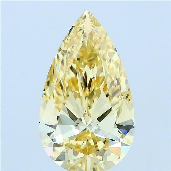 2.10 Ct. Fancy Yellow Pear Lab Grown Diamond