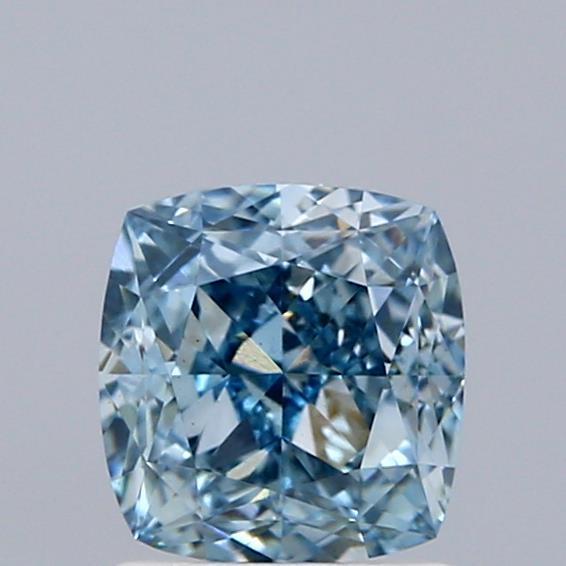 1.51 Ct. Fancy Vivid Blue Cushion Lab Grown Diamond