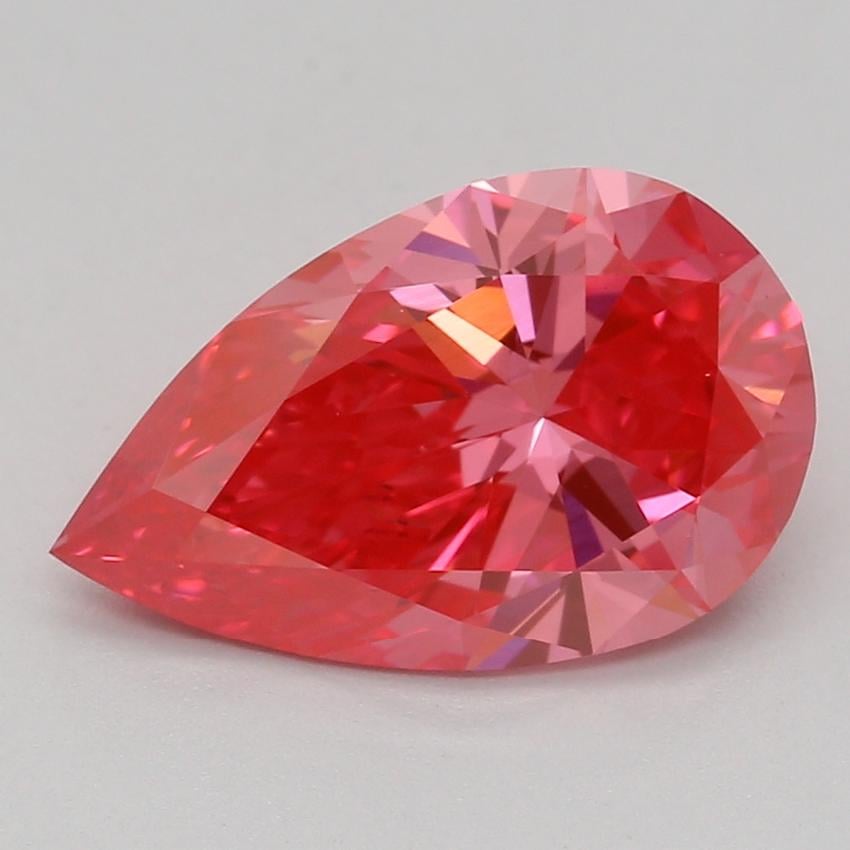 1.52 Ct. Fancy Vivid Pink Pear Lab Grown Diamond