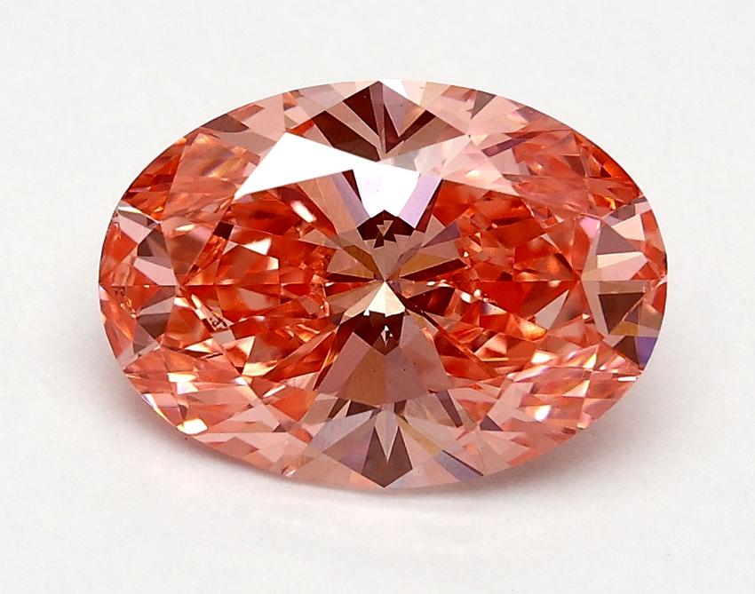 1.51 Ct. Fancy Vivid Pink Oval Lab Grown Diamond