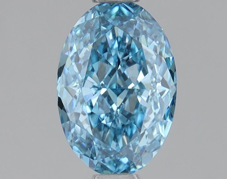 1.07 Ct. Fancy Vivid Blue Oval Lab Grown Diamond