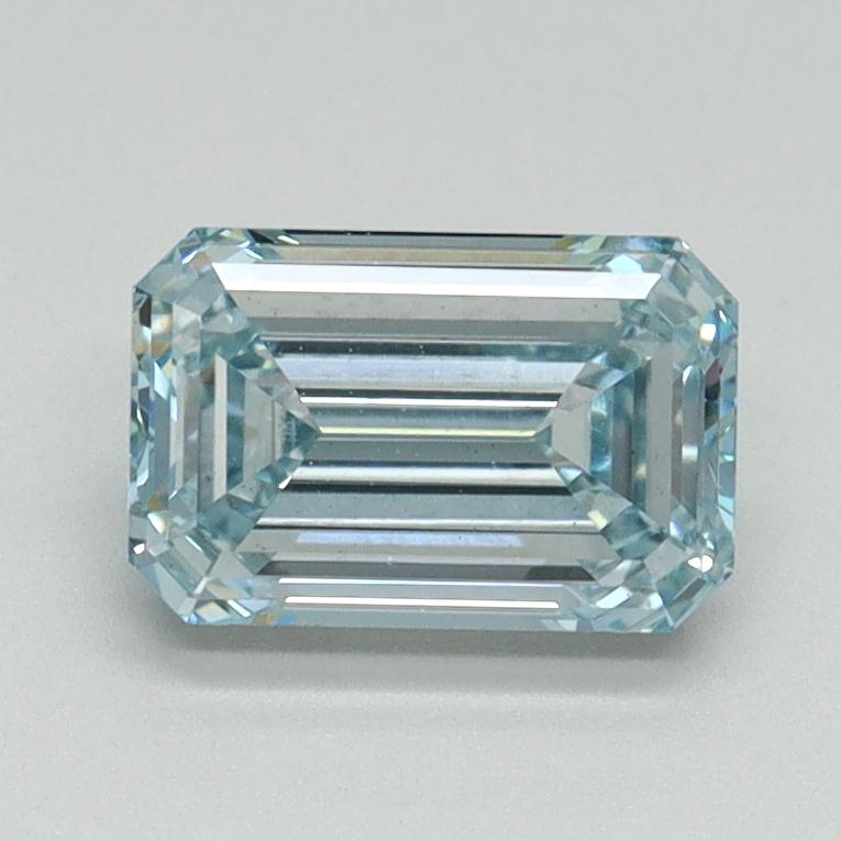 1.15 Ct. Fancy Intense Blue Emerald Lab Grown Diamond