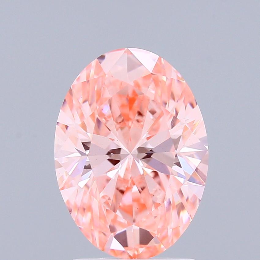 2.03 Ct. Fancy Vivid Pink Oval Lab Grown Diamond