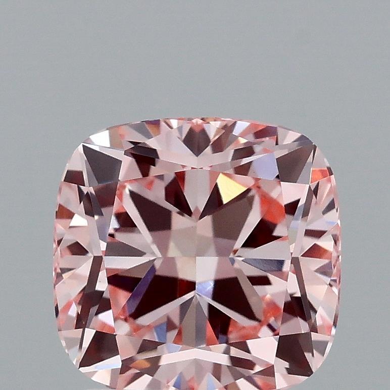 2.25 Ct. Fancy Intense Pink Cushion Lab Grown Diamond