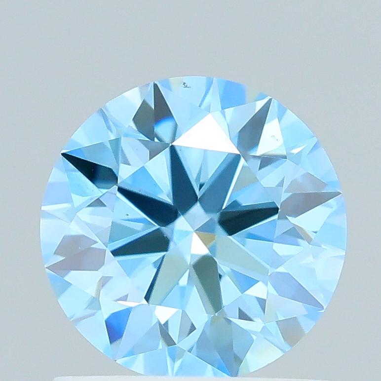 1.01 Ct. Fancy Vivid Blue Round Lab Grown Diamond